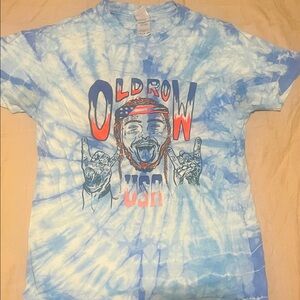 Old Row Post Malone T-shirt Size Small blue tie dye